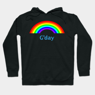 Hello G'day Rainbow Hoodie