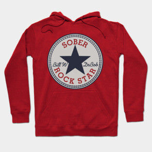 Sober Rock Star  - Alcoholism Gifts Sponsor Hoodie