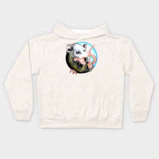 Thumbs up Opossum! Kids Hoodie