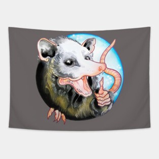 Thumbs up Opossum! Tapestry