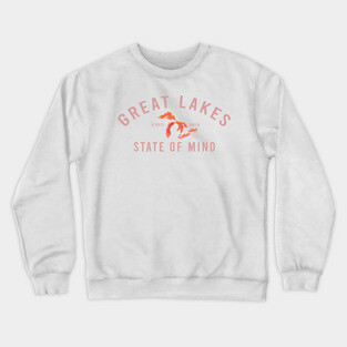 Great Lakes State of Mind Blush Lakes Crewneck Sweatshirt