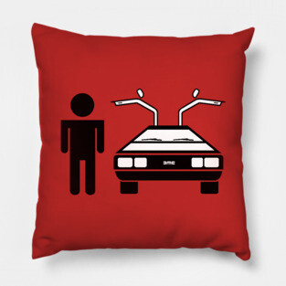 Man-DeLorean Pillow
