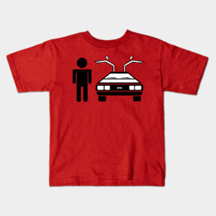 Man-DeLorean Kids T-Shirt
