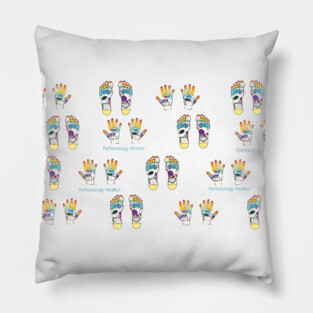 Reflexology Maps (Hand and Feet) Pillow