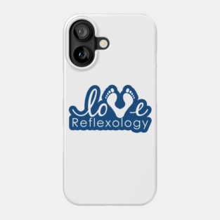 Love Reflexology (Blue outline) Phone Case