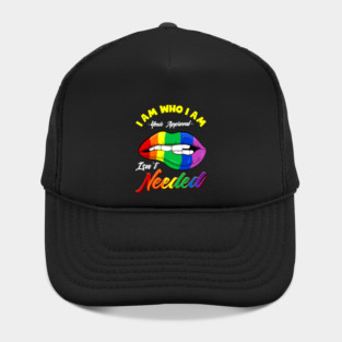 Gay Rainbow Lips Pride Equality Gift Hat