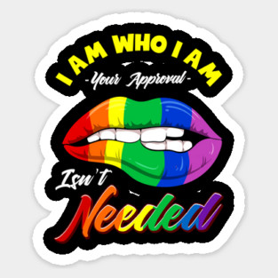 Gay Rainbow Lips Pride Equality Gift Magnet