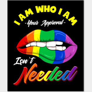 Gay Rainbow Lips Pride Equality Gift Posters and Art
