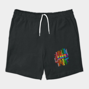 LGBTQ Awareness Word Cloud Pride Equality Gift Shorts