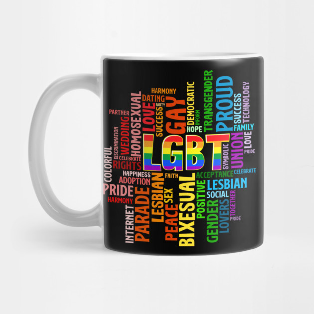 LGBTQ Awareness Word Cloud Pride Equality Gift by creative