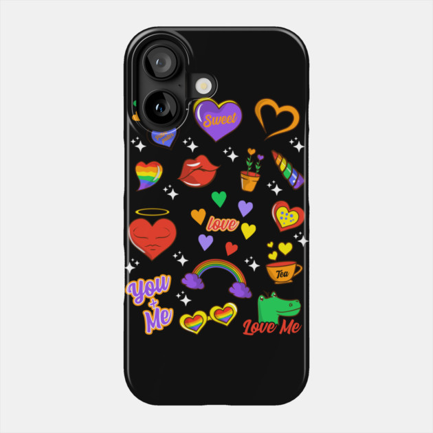Gay Pride LGBTQ+ Icons Collection Fun Gift Phone Case by creative