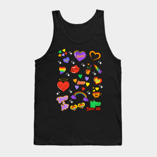 Gay Pride LGBTQ+ Icons Collection Fun Gift Tank Top by creative