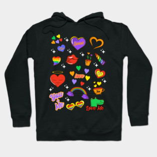 Gay Pride LGBTQ+ Icons Collection Fun Gift Hoodie