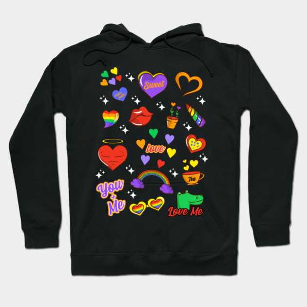 Gay Pride LGBTQ+ Icons Collection Fun Gift Hoodie by creative