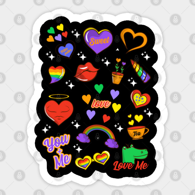 Gay Pride LGBTQ+ Icons Collection Fun Gift Sticker by creative