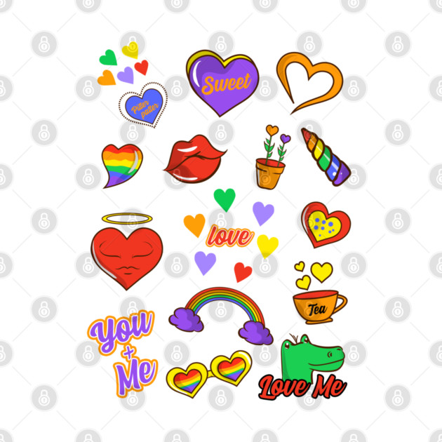 Gay Pride LGBTQ+ Icons Collection Fun Gift by creative