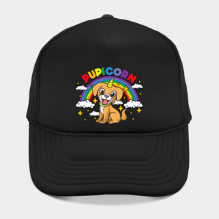 Gay Pride Rainbow Pupicorn Funny Puppy Unicorn Gift Hat