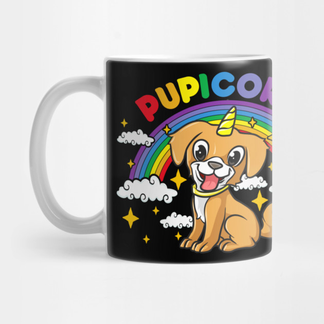 Gay Pride Rainbow Pupicorn Funny Puppy Unicorn Gift by creative