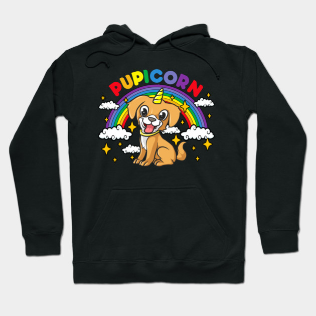 Gay Pride Rainbow Pupicorn Funny Puppy Unicorn Gift Hoodie by creative