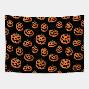 Oooh Spooky Pumpkins! Tapestry