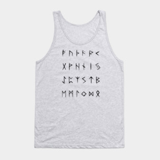 Norse Runes - Vintage Black Tank Top