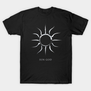 Sun God Symbol - Vintage White T-Shirt