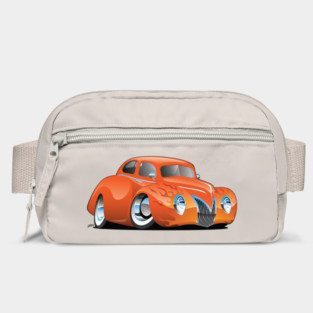 Custom '39 Orange Hot Rod Cartoon Bag