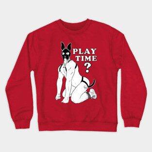 Pup Brick (Teddy Bryce) - black and white Crewneck Sweatshirt