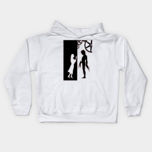 Edward Scissorhands and Kim Boggs Kids Hoodie