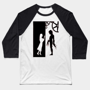 Edward Scissorhands and Kim Boggs Baseball T-Shirt