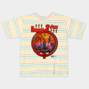 Vintage Chicago Bulls Repeat 3 Peat 6th Championship locker room shirt Kids T-Shirt