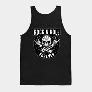 ROCK AND ROLL SKULL Tank Top