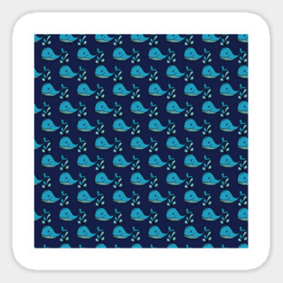 Cute Whale Sticker
