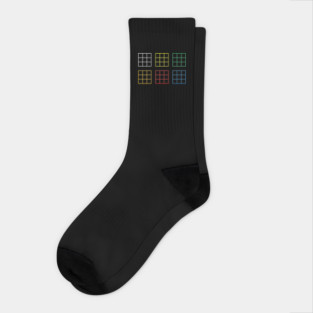 Rubik's Cube All Views Socks