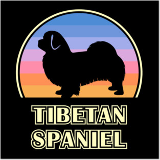 Tibetan Spaniel Vintage Sunset Dog Posters and Art