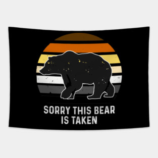 Sorry This Bear is Taken Bear Brotherhood Flag Gay Pride Tapestry