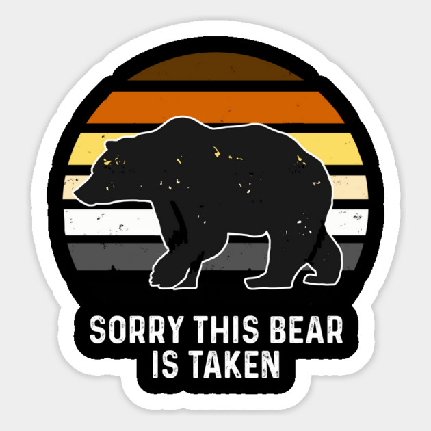 Sorry This Bear is Taken Bear Brotherhood Flag Gay Pride Magnet by creative