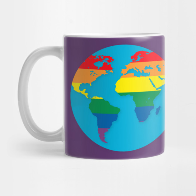 Pride Rainbow World Colorful Globe Gift by creative