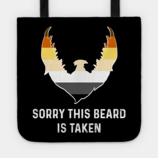 Sorry This Beard is Taken Bear Brotherhood Flag Funny Gay Pride Tote