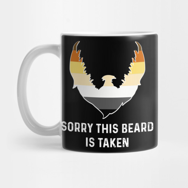 Sorry This Beard is Taken Bear Brotherhood Flag Funny Gay Pride by creative