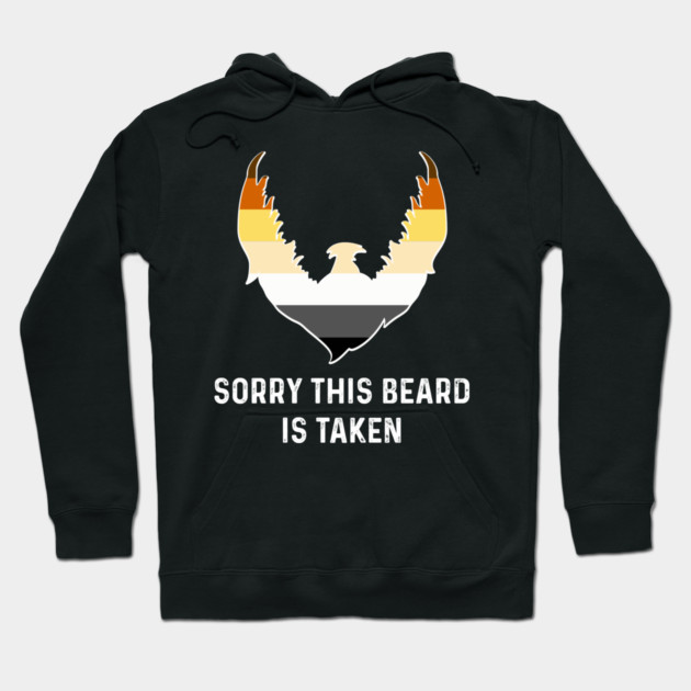 Sorry This Beard is Taken Bear Brotherhood Flag Funny Gay Pride Hoodie by creative