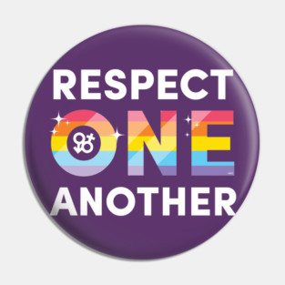 LGBTQ Respect One Another Pride Equality Gift Pin