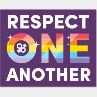 LGBTQ Respect One Another Pride Equality Gift Posters and Art
