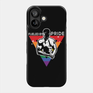 Fueled by Pride Gay Pride Guy in Rainbow Triangle Gift Phone Case