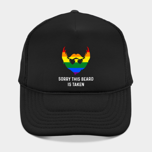 Sorry This Beard is Taken Gay Rainbow Flag Funny Gay Pride by creative