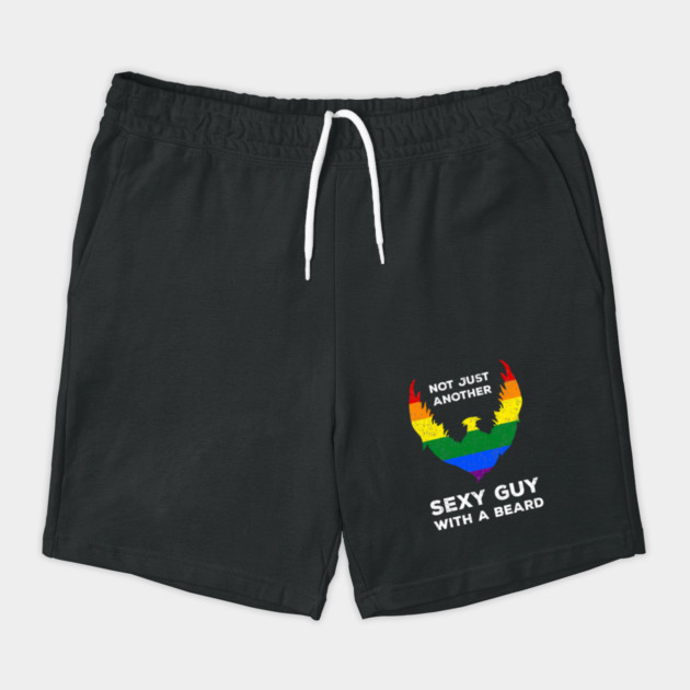 Not Just Another Sexy Guy with a Beard Rainbow Flag Funny Gay Pride by creative
