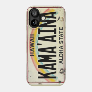 Vintage Hawaii License Plate KAMA'AINA Phone Case