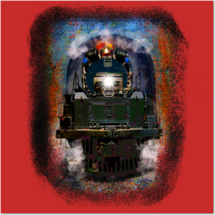 All American Iron Big Boy Super Steam Train Posters and Art