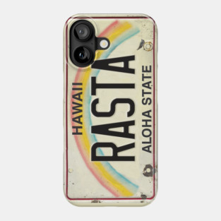 Vintage Hawaii License Plate RASTA Phone Case