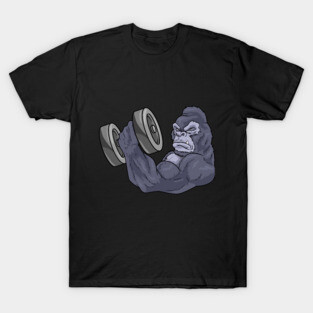Gorilla Bodybuilder Dumbbell Bodybuilding T-Shirt